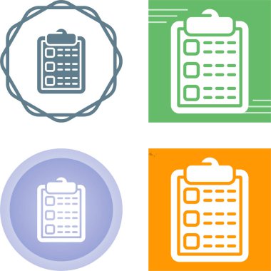 clipboard web icon vector illustration