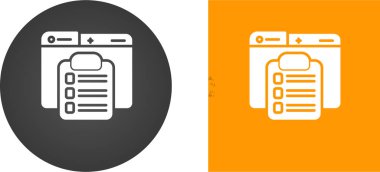 Panoları olan bilgisayar dizinleri ve beyaz arkaplan üzerindeki simgeleri test ediyor 