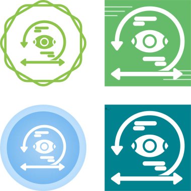 Görselleştirme simgeleri, vektör illüstrasyonu