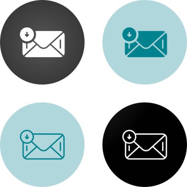 Zarf simgeleri, basit vektör tasarımı