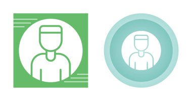 Beyaz arkaplanda izole edilmiş erkek avatar simgeleri