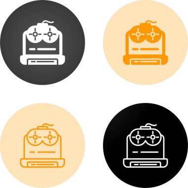 oyun simgeleri vektör illüstrasyon tasarımını ayarla