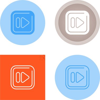 Hızlı ileri simgeler, vektör illüstrasyonu