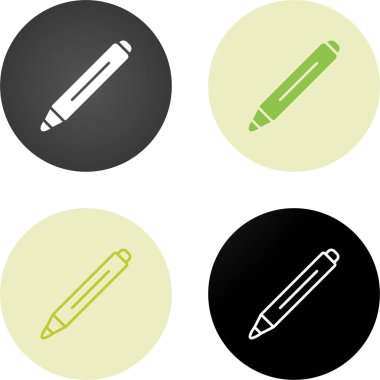 kalem satırı web simgesi vektör illüstrasyonu