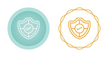 kalkan simgeleri ayarlandı, vektör illüstrasyonu