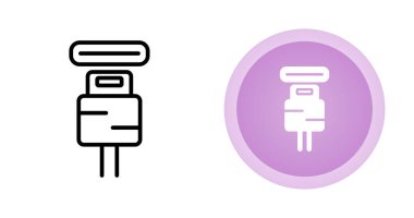 C tipi bağlantı simgelerini beyaz arkaplanda izole et