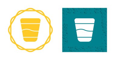 bir bardak su ağı ikonu vektör illüstrasyonu