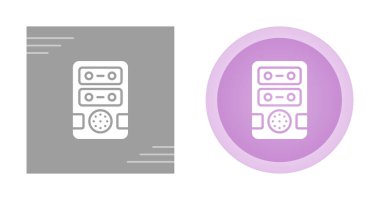 Beyaz arkaplanda bilgisayar birimleri simgeleri, vektör illüstrasyonu 