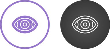 Farklı şekillerde göz simgeleri. vektör illüstrasyonu