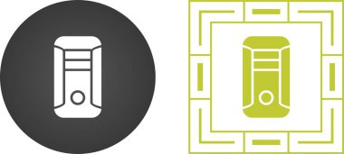 Bilgisayar dosyası simgeleri ayarlandı. Cpu kule vektör grafikleri