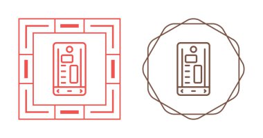 Beyaz arkaplanda akıllı telefon simgeleri seti, vektör illüstrasyonu   