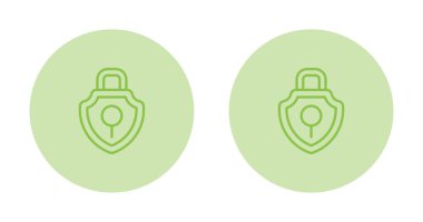 güvenlik web simgesi vektör illüstrasyonu