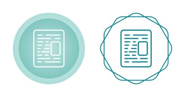 belge web simgesi vektör illüstrasyonu