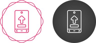 Web simge vektör çizim upload