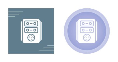Beyaz arkaplanda izole radyo simgeleri, vektör illüstrasyonu 