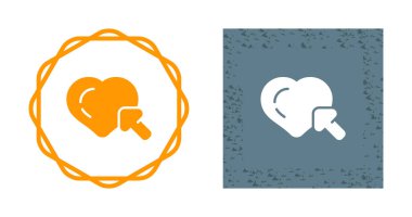 Seçim kalp simgeleri ayarlandı, vektör illüstrasyonu