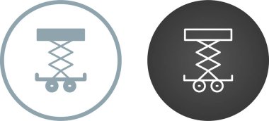 Araba Kaldırıcı simgelerinin vektör illüstrasyonu 