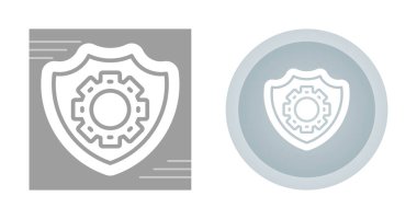 kalkan ağ simgesi vektör illüstrasyonu