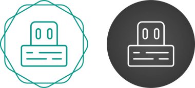 Flash disk simgeleri ayarlandı, vektör illüstrasyonu basit tasarım