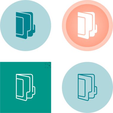 Beyaz ve siyah arkaplanda izole kitap simgeleri. vektör illüstrasyonu