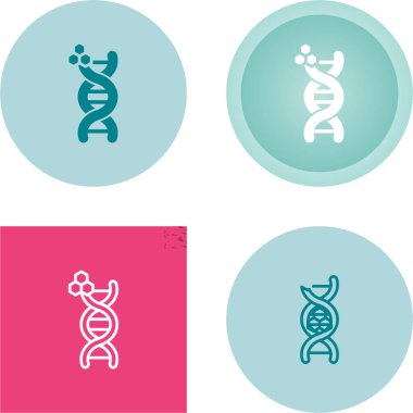 DNA sembolleri ayarlandı, vektör simgeleri    