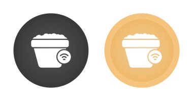 kova ağ ikonu vektör illüstrasyonu