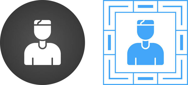 набор значков аватаров, векторная иллюстрация простой дизайн