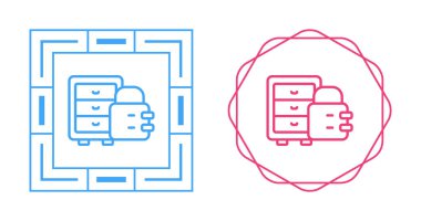 Kabine simgeleri vektör illüstrasyon tasarımı ayarladı