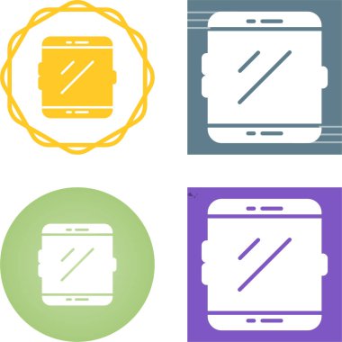 akıllı telefon simgeleri ayarlandı, vektör illüstrasyonu basit tasarım