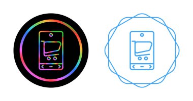 akıllı telefon simgeleri ayarlandı, vektör illüstrasyonu basit tasarım