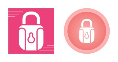 Asma kilit simgeleri dizisi web basit illüstrasyon