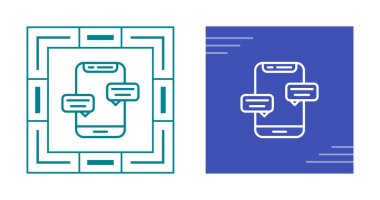 İleti simgeleri ayarlandı, vektör illüstrasyonu