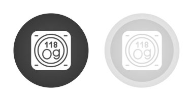 Kimyasal element web simgeleri vektör illüstrasyonunu ayarla