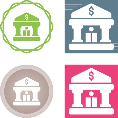 Banka web simge vektör çizim