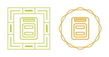 Katı eyalet sürüş işareti. SSD simgesi. Depolama disk sembolü
