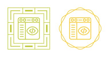 Beyaz arkaplanda izole edilmiş web tarayıcı simgesi. 