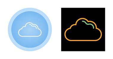 Beyaz arkaplanda izole edilmiş bulut simgeleri