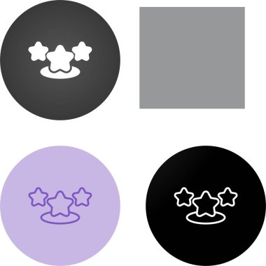 yıldız simgeleri ayarlandı, vektör illüstrasyonu 