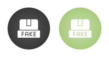 Sahte Ürünler, sahte ikonlar vektör illüstrasyonu 