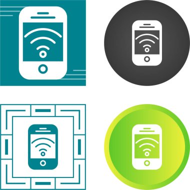 Kablosuz Bağlantı Ağ ikonu vektör çizimi