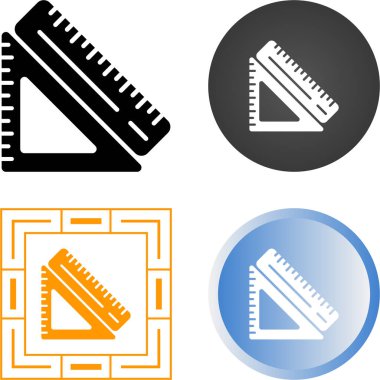 Yöneticilerin ağ simgeleri, vektör illüstrasyonu    