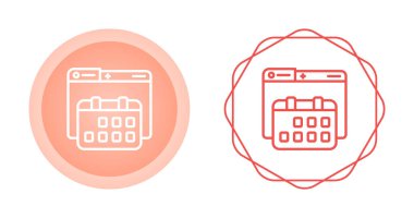 Beyaz arkaplanda bilgisayar dizinleri ve takvimleri, vektör illüstrasyonuName  