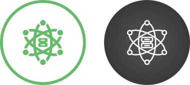 Veri bilimi simgeleri ayarlandı, vektör illüstrasyonu 