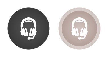 Kulaklık ikonları, vektör illüstrasyonu. kulaklıklar            