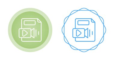 Beyaz arkaplanda 4 video oynatıcı simgesi izole edildi, video kamera, işaret, sembol. vektör illüstrasyonu 