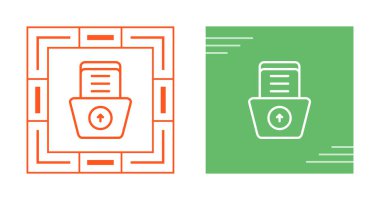 Belge Gönderme simgeleri ayarlandı, vektör illüstrasyonu