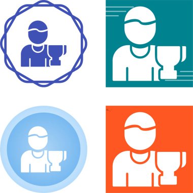 Web siteleri için basit ve modern avatar vektörü grafiği