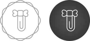 Kurdele simgeli ataç, vektör illüstrasyonuName