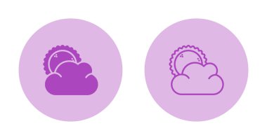 hava durumu web simgesi vektör illüstrasyonu