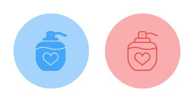 Parfüm simgeleri ayarlandı, vektör illüstrasyonu